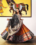 Butter Silk Kutchi Work Gujrati Chaniya Choli Set