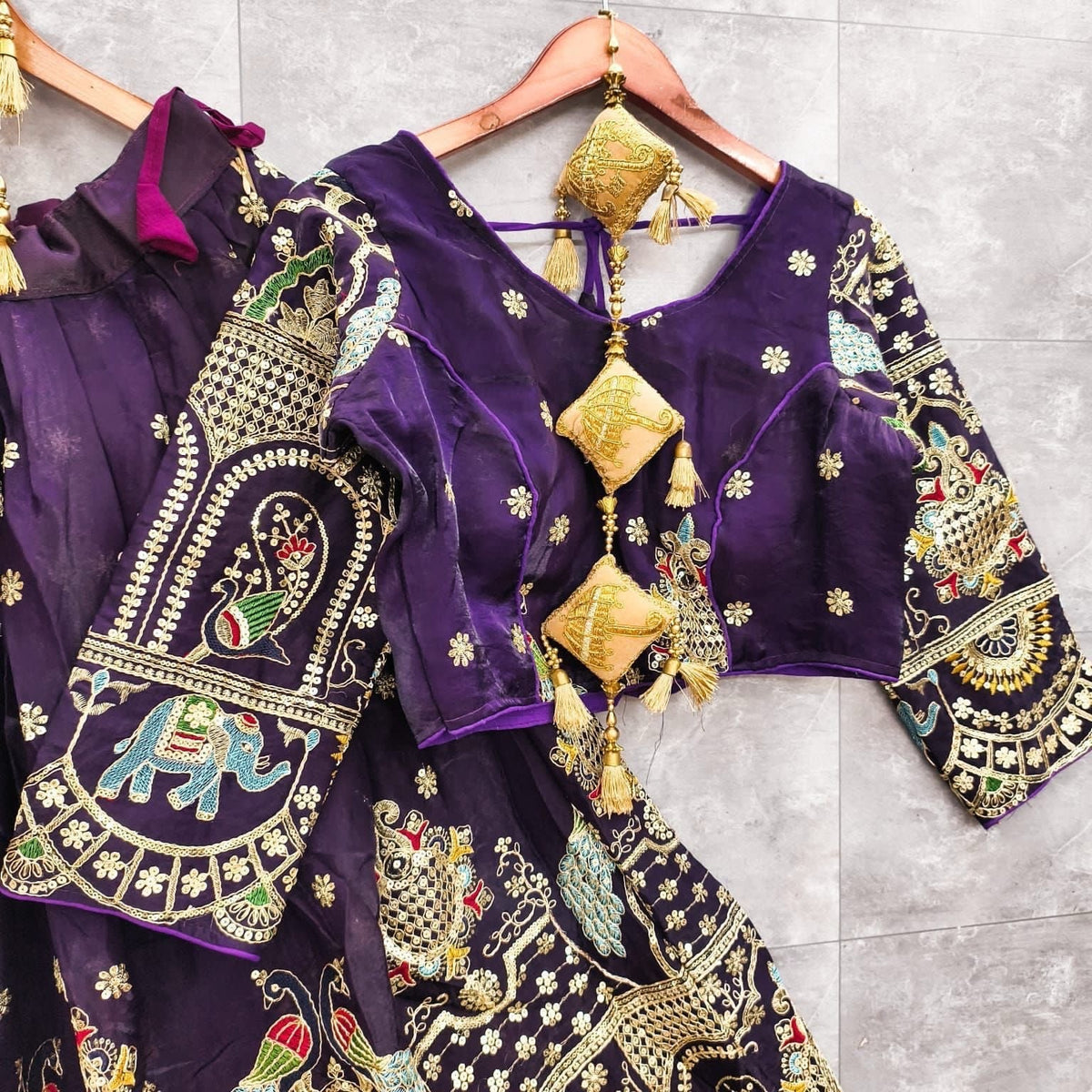 Ethenika Originals Sequence Embroidery Work Designer Chaniya Choli