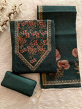 Handloom Cotton Digital Print With Stone Work Dress Material