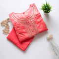 Care Carnation Pink Handwork Suit Set
