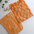 Mustard floral print sequin Slim Fit Suit Set