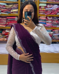 Bollywood Georgette Saree With Sequence Blouse