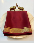 Soft Mysore Silk Sarees With Chit Pallu.