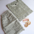 Grey Zari Suit Set