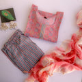 Pink Bandhej Suit Set