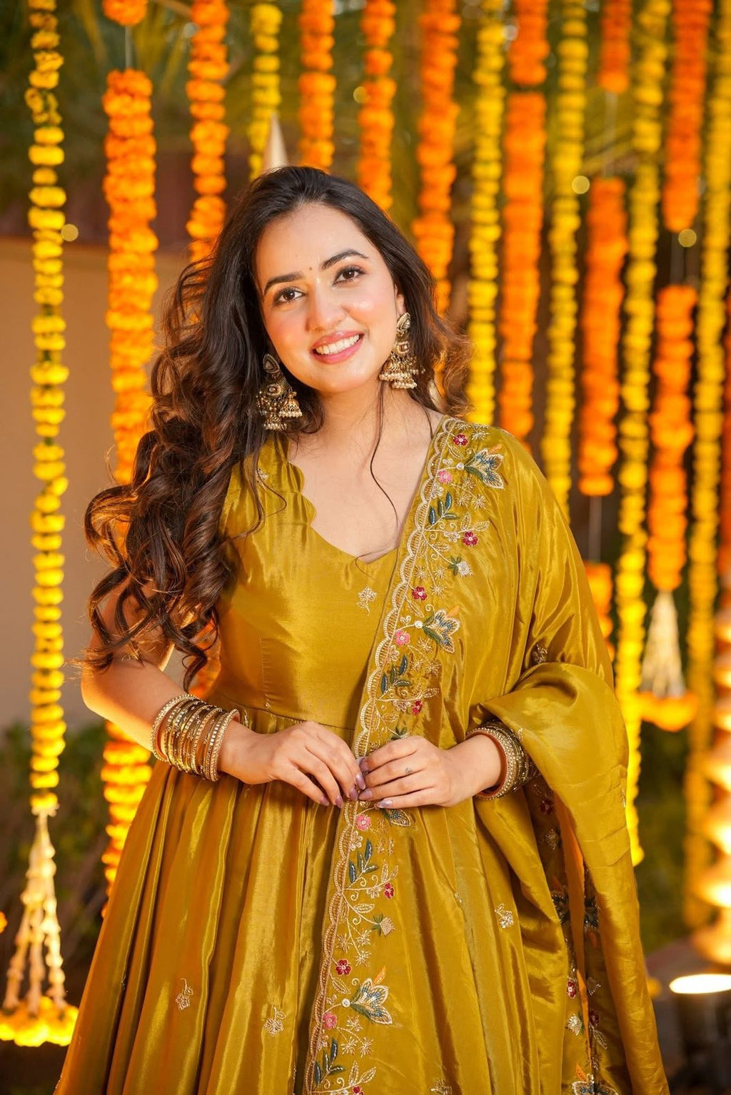 Millow Floral Anarkali Anarkali Suit Set