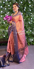 Kanchipuram Silk Saree with Zari Weaving Work