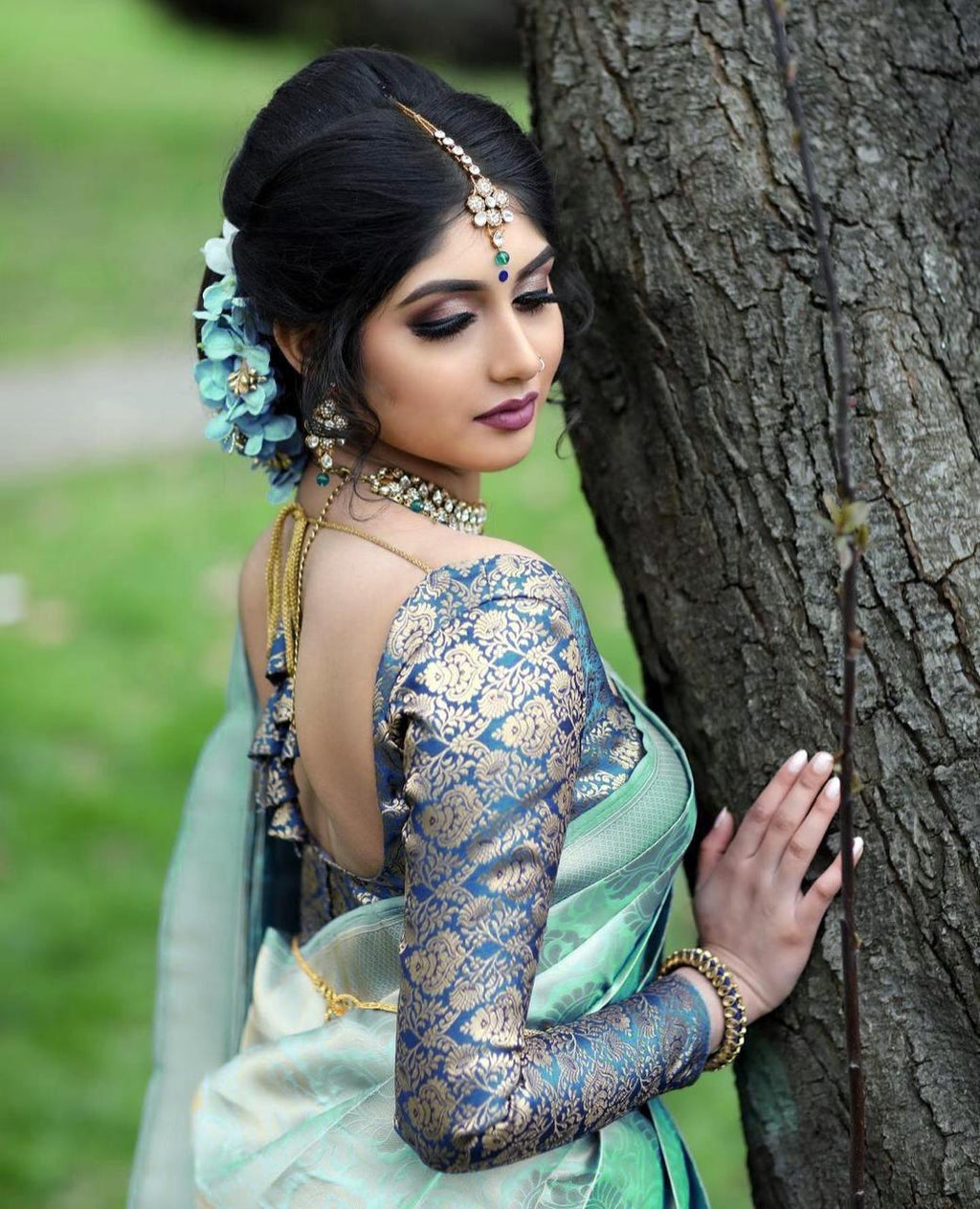 Kanchi Pattu Kanchipuram Silk Saree With Blouse