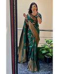 Soft Silk Jacquard Waving Saree With Art Silk Blouse